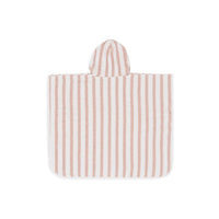 Poncho de bain Stripe Terry- Rose