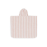Poncho de bain Stripe Terry- Rose