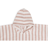 Poncho de bain Stripe Terry- Rose