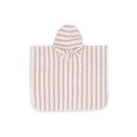 Poncho de bain Stripe Terry- Rose