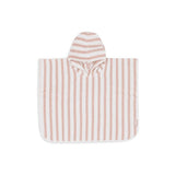 Poncho de bain Stripe Terry- Rose