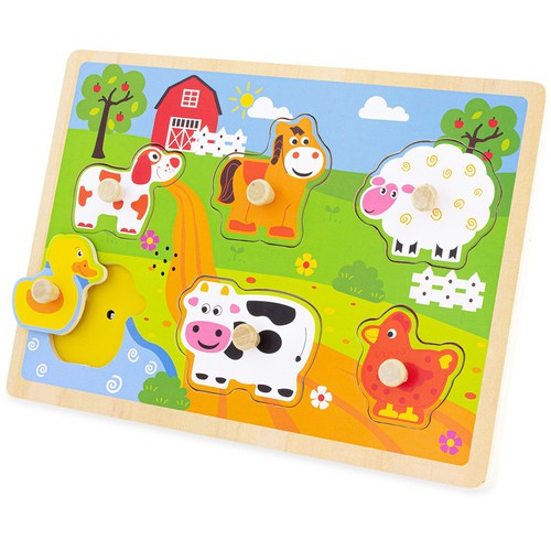 Puzzle sonore - Ferme 6 pcs