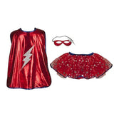 Set super heroine (tunique/cape/masque)