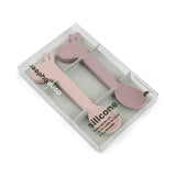 Silicone spoon 2-pack - lalee powder- pink