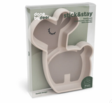 Silicone stick&stay snack plate - lalee - sand