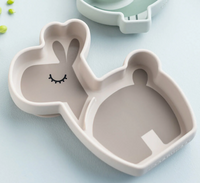 Silicone stick&stay snack plate - lalee - sand