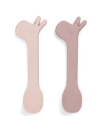 Silicone spoon 2-pack - lalee powder- pink