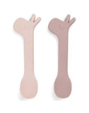 Silicone spoon 2-pack - lalee powder- pink