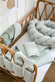 Couverture luxe - Softs Stripes Vert d'eau