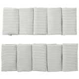 Tour de lit modulable- Soft stripes vert de gris