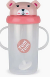 Tum Tum- Grande tasse anti fuite et sa paille lestée- Divers coloris