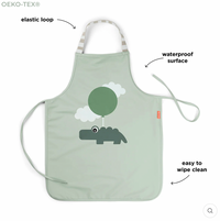 Waterproof kids apron - Lalee - Green