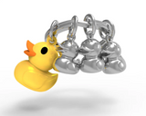 Porte clé "Canard jaune et ses petits"