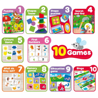 CAROTINA BABY COLLECTION DE 10 JEUX EDUCATIFS